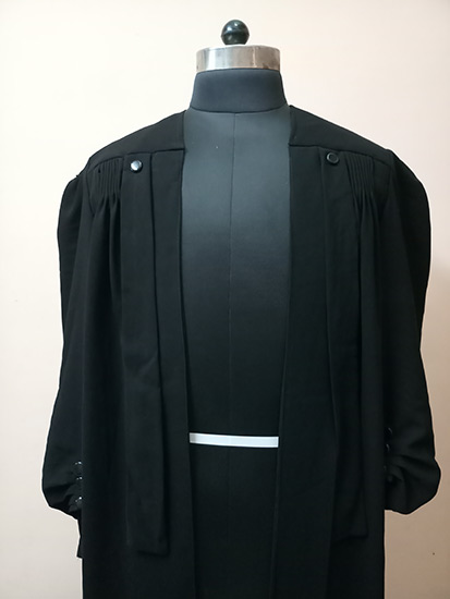 Many frowns over lawyers' gown